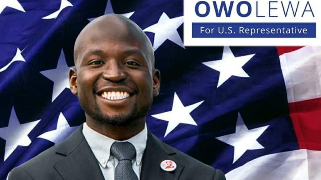 DABIRI EREWA FELICITATES WITH OYE OWOLEWA, FIRST NIGERIAN TO WIN USA FLAG