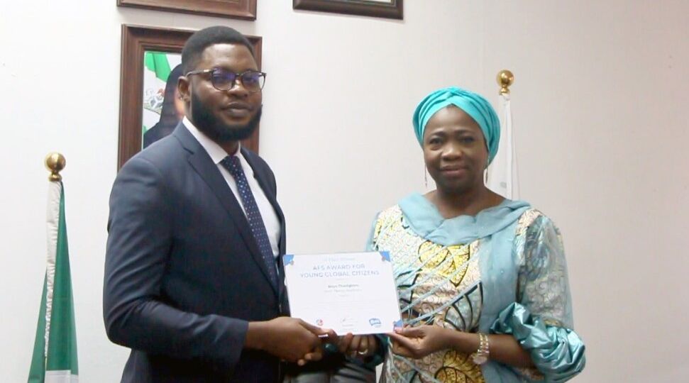 DABIRI-EREWA HAILS AFS AWARD WINNER FOR YOUNG GLOBAL CITIZENS