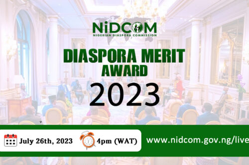 COMMUNIQUE ISSUED AT THE END OF THE NATIONAL DIASPORA DAY CELEBRATIONS 2023 WITH THE THEME “CONSOLIDATING DIASPORA ENGAGEMENT FOR NATIONAL DEVELOPMENT” HELD ON 25TH AND 26TH OF JULY 2023 AT THE PRESIDENTIAL VILLA CONFERENCE HALL, ORGANIZED BY THE NIGERIANS IN DIASPORA COMMISSION (NIDCOM), ABUJA, NIGERIA