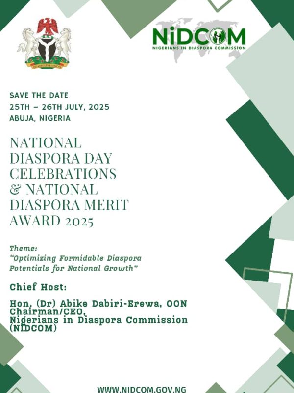 Nigerians in Diaspora Commission – www.NIDCOM.com.ng